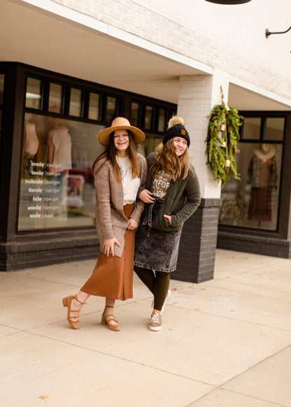 Toffee Knit Sweater Cardigan Tops Z Supply