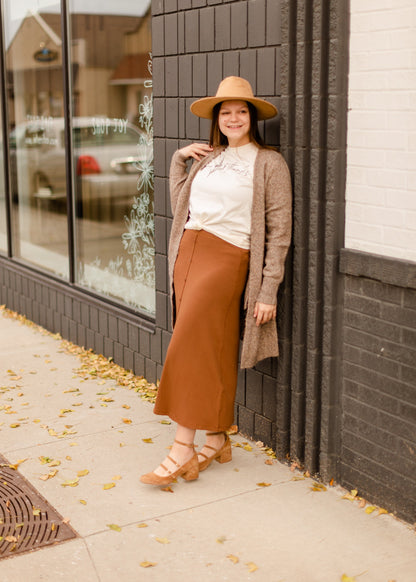 Toffee Knit Sweater Cardigan Tops Z Supply