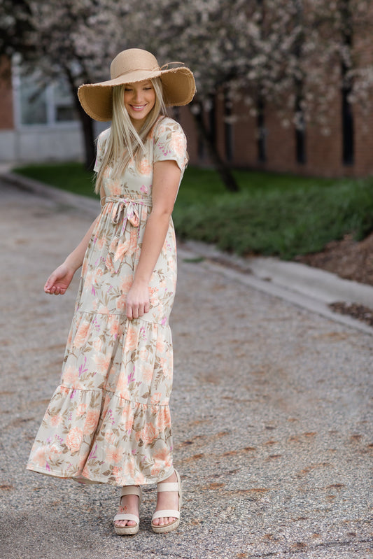 V-Neck Floral Maxi Dress - FINAL SALE Dresses